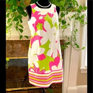 Brand new Pink & Green knee length dress